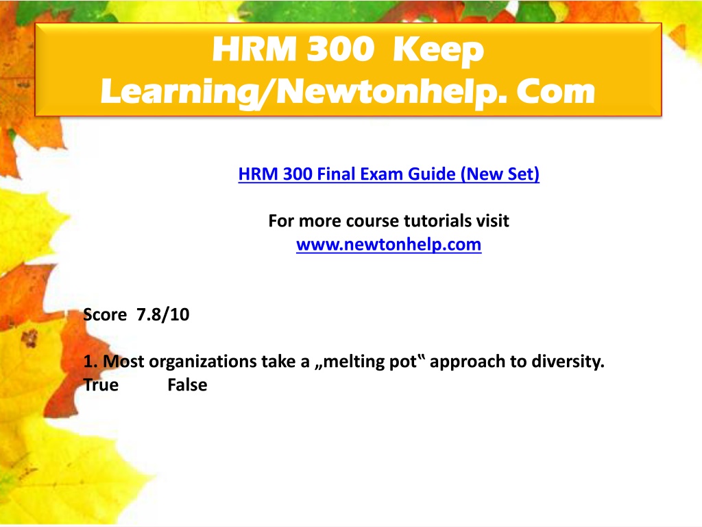 Ppt Hrm Keep Learning Newtonhelp Powerpoint Presentation