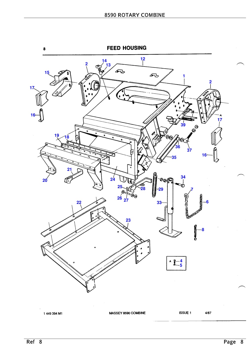 PPT Massey Ferguson 8590 ROTARY COMBINE Parts Catalogue Manual