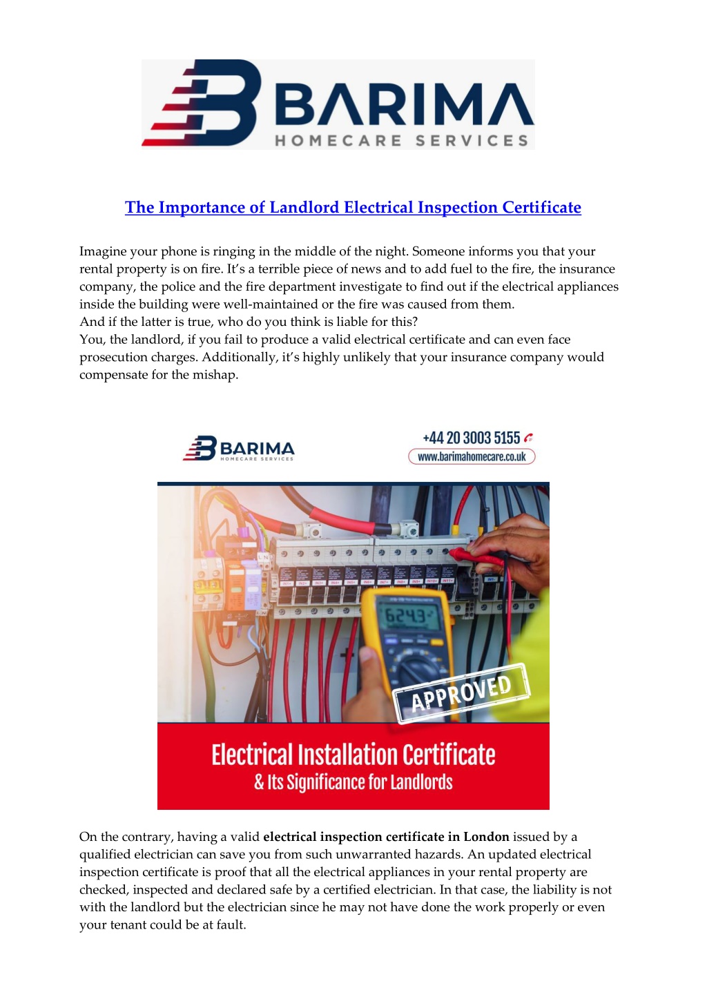 Ppt The Importance Of Electrical Inspection Certificate For Landlords