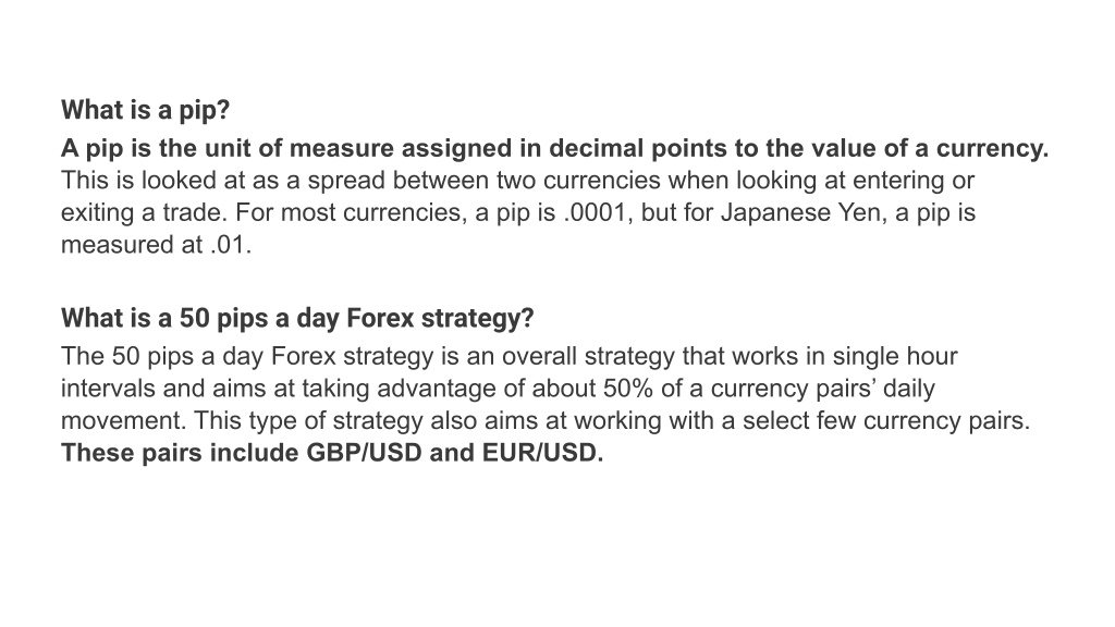 PPT Read Our 50 Pips A Day Forex Strategy PowerPoint Presentation