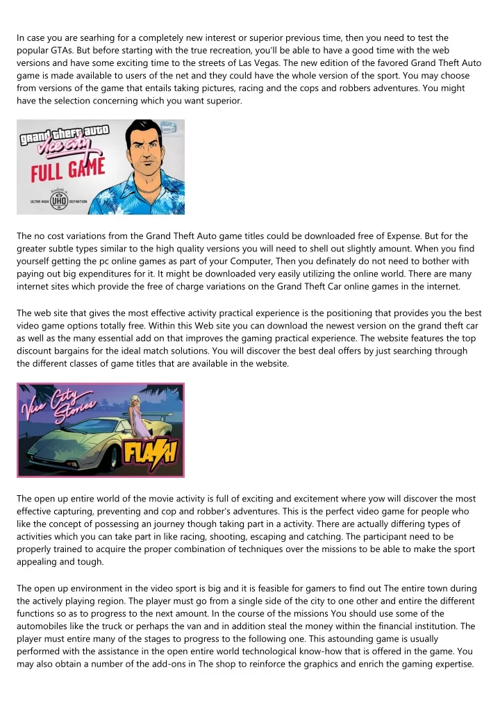 Ppt A Trip Back In Time How People Talked About Gta Vice City