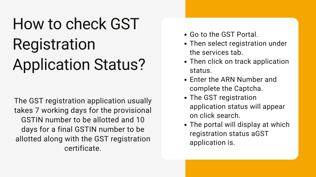 Ppt How To Check Gst Registration Status Powerpoint Presentation