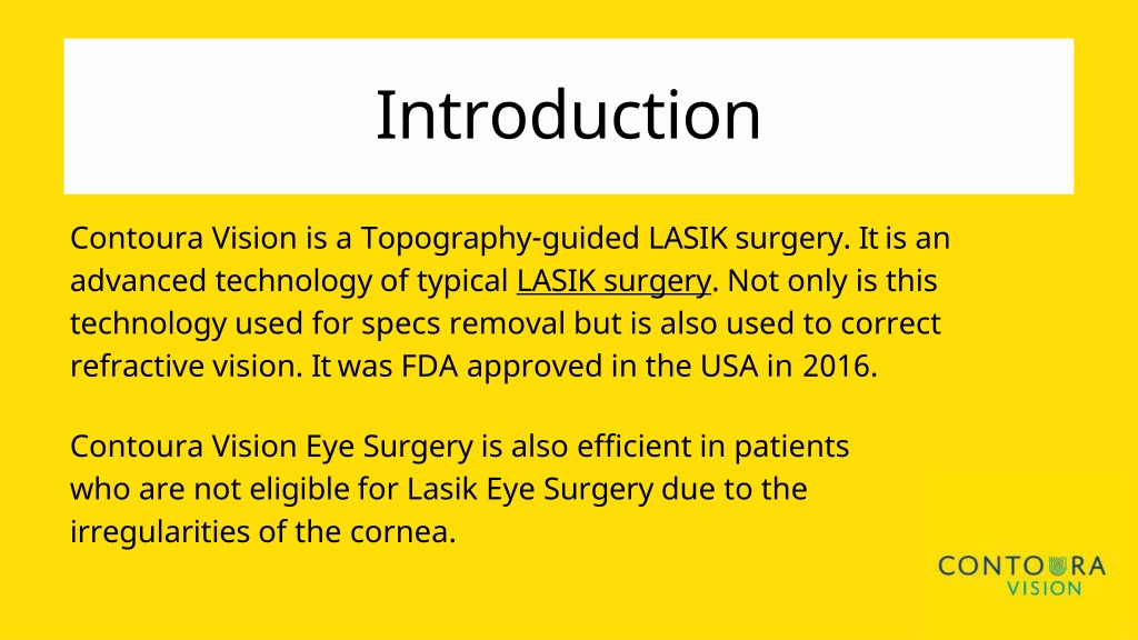 Ppt Contoura Vision Eye Surgery Powerpoint Presentation Free