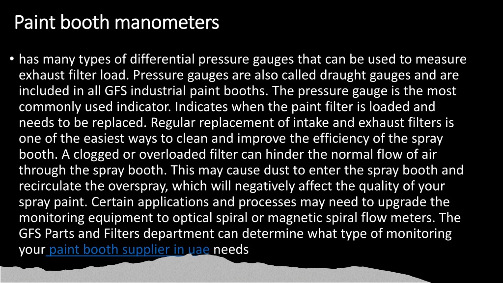 Ppt Main Components Of Paint Booth Design Powerpoint Presentation