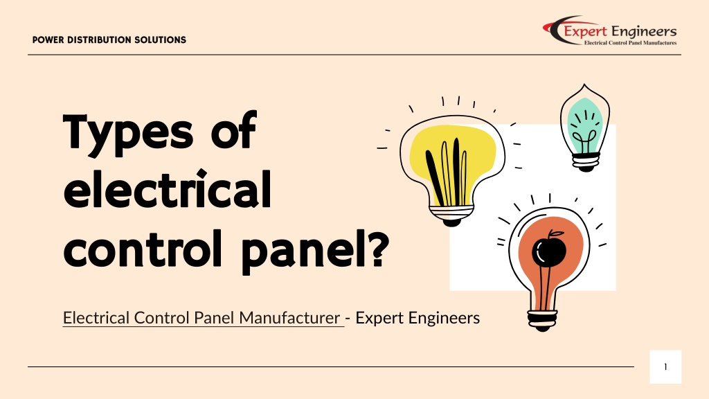 PPT Types Of Electrical Control Panel PowerPoint Presentation Free