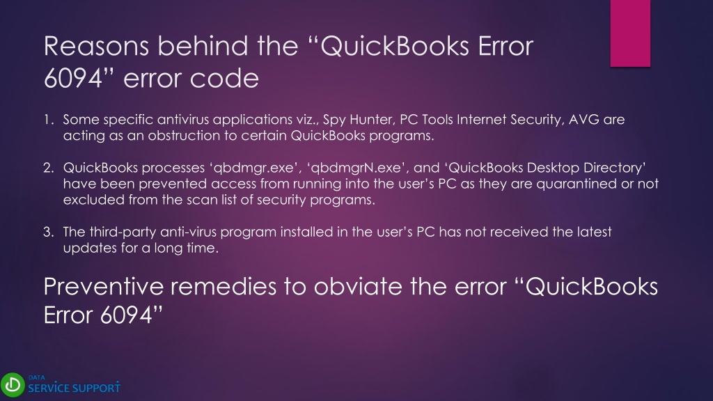 Ppt An Ultimate Guide To Resolve Quickbooks Error Powerpoint