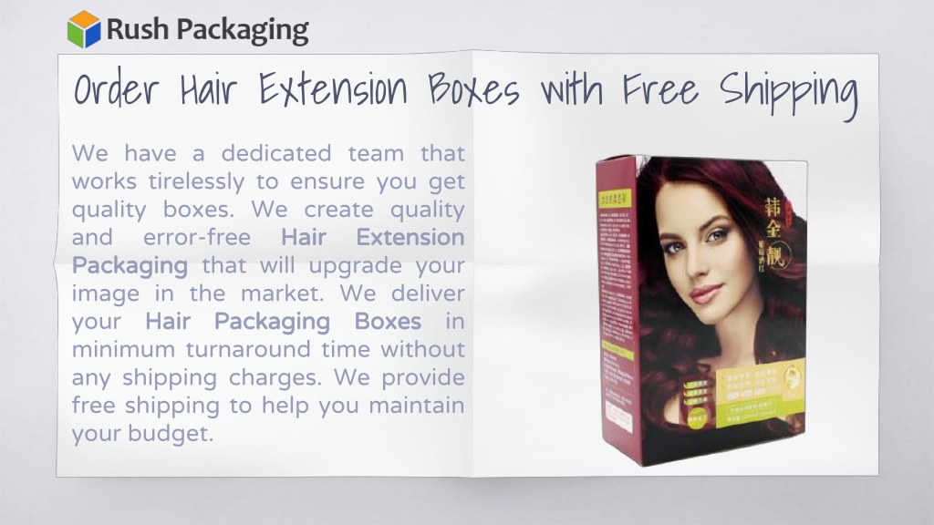 Ppt Flat Offers On Custom Hair Extension Packaging Boxes Powerpoint