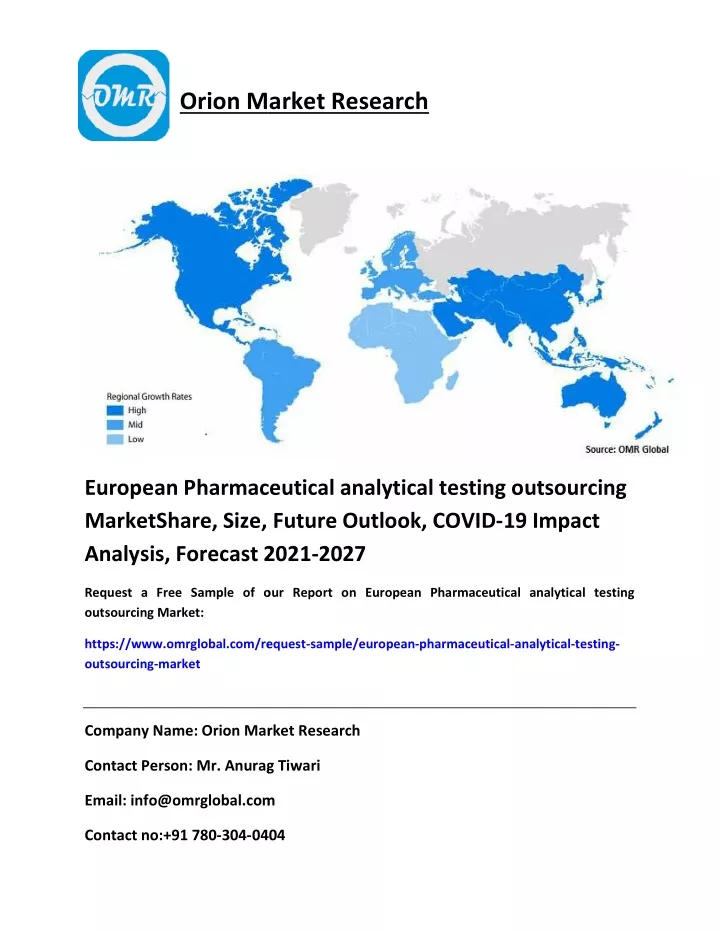 PPT European Pharmaceutical Analytical Testing Outsourcing