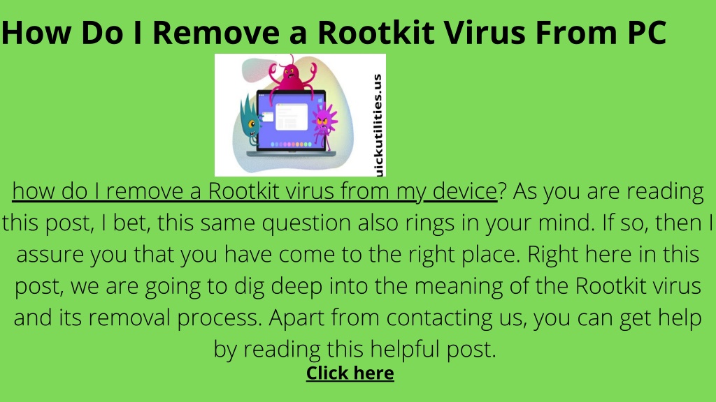 PPT How Do I Remove A Rootkit Virus From PC Laptop And Computer