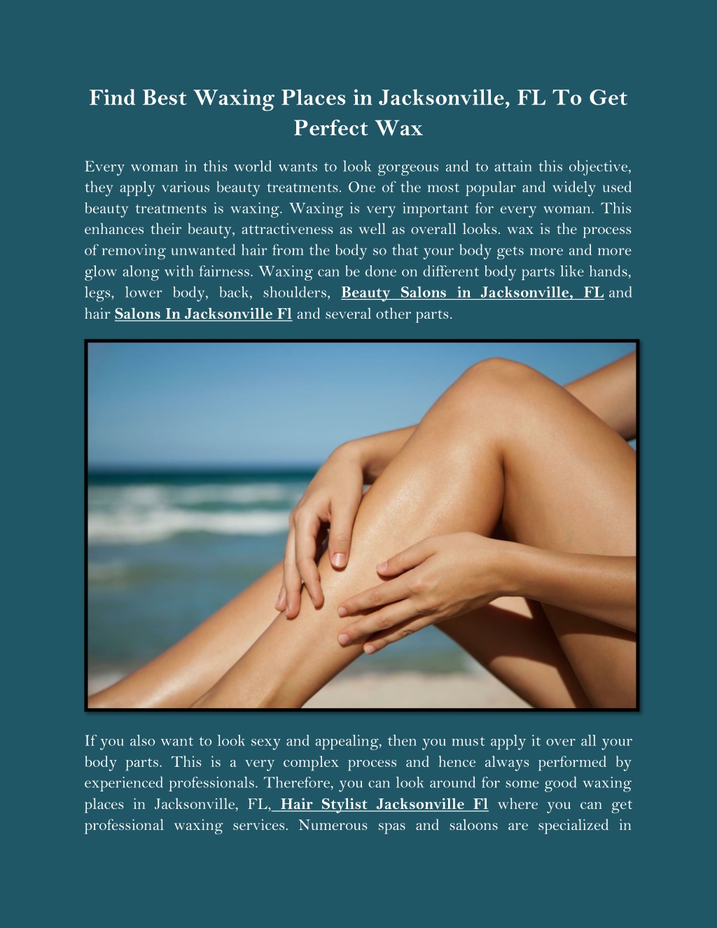 Ppt Find Best Waxing Places In Jacksonville Fl To Get Perfect Wax