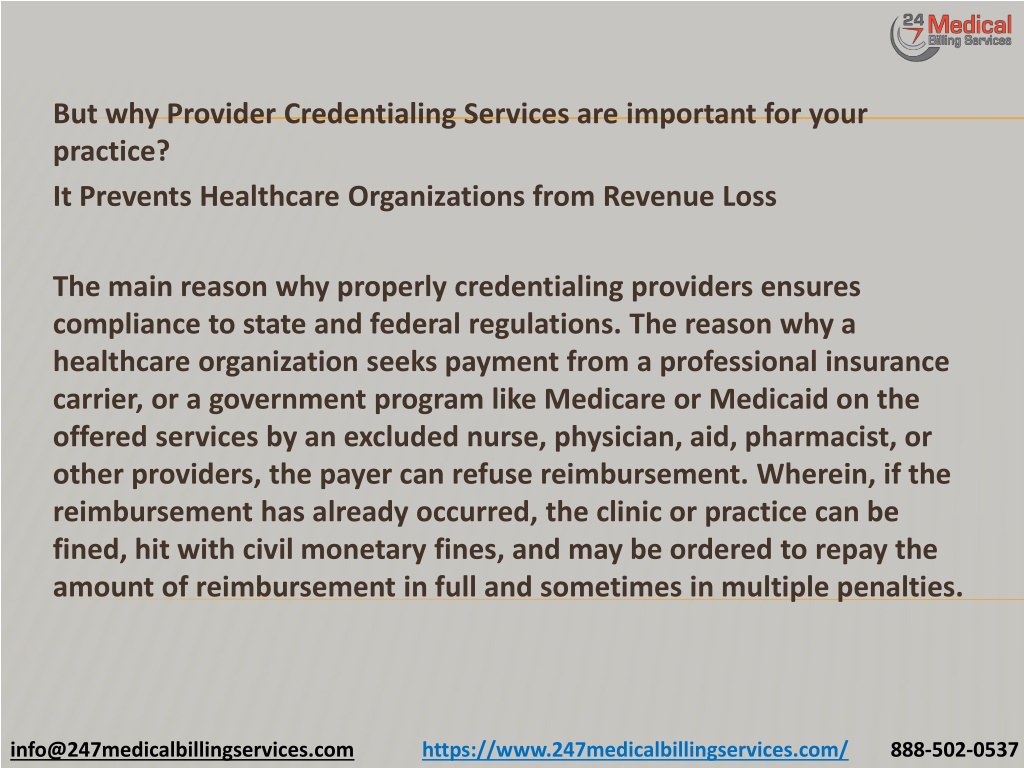 Ppt Importance Of Provider Credentialing Services Powerpoint