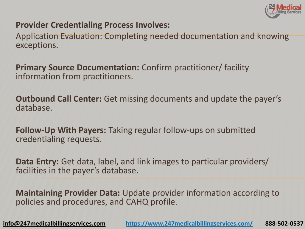 Ppt Importance Of Provider Credentialing Services Powerpoint