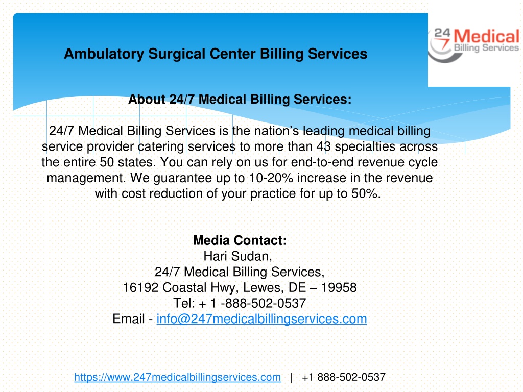 Ppt Ambulatory Surgical Center Billing Services Powerpoint