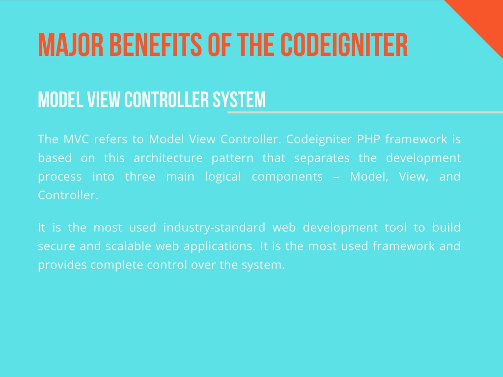 Ppt Why Should You Choose Codeigniter Framework For Your Next Project