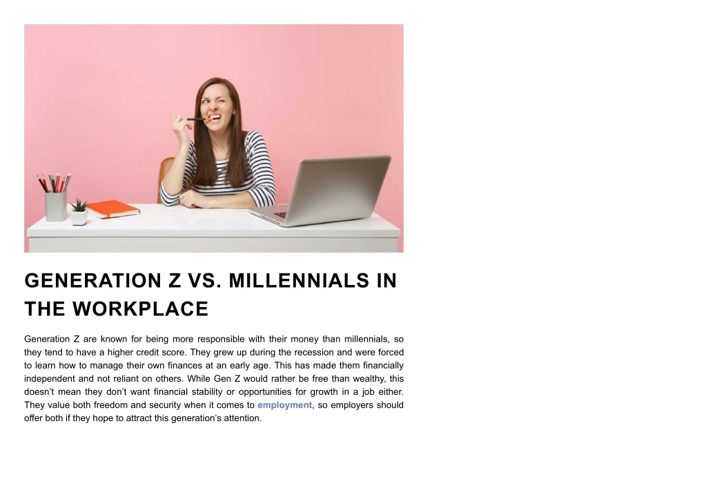 PPT Everything You Need To Know About Generation Z In The Workplace PowerPoint Presentation