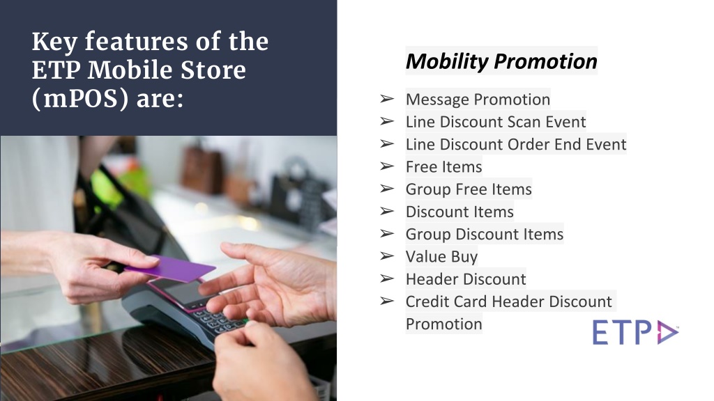 PPT The ETP Mobile Store With User Friendly MPOS Technology