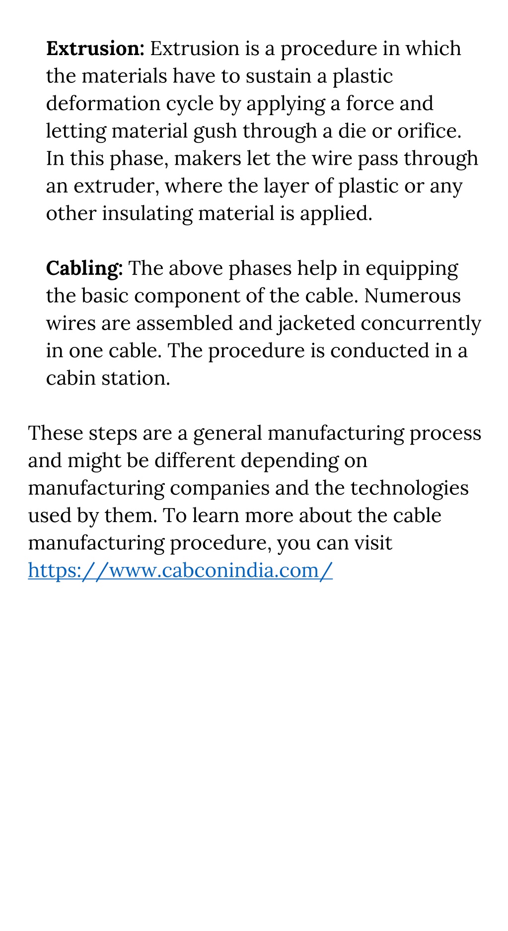 Ppt A Quick Guide On The Manufacturing Process Of Wires And Cables