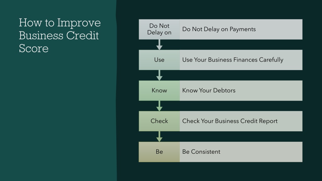 PPT What Is Business Credit Score And How To Improve It PowerPoint