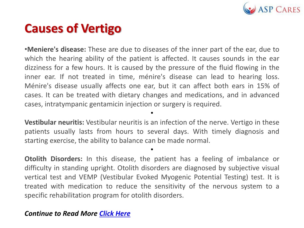 PPT Vertigo Causes Symptoms And Treatment PowerPoint Presentation