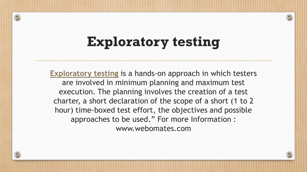 Ppt Test Case Testing Vs Exploratory Testing Powerpoint Presentation