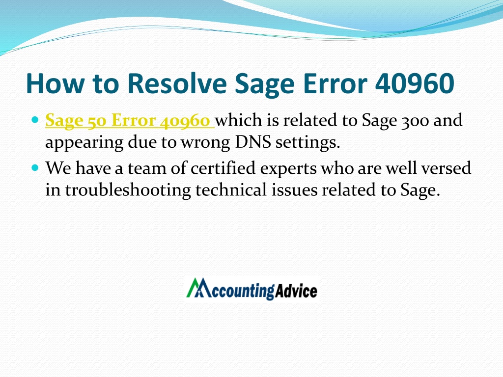 Ppt Fix Sage Error And More Database Errors Powerpoint