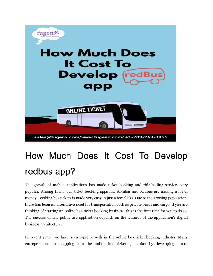 Ppt How Much Does It Cost To Develop Redbus App Powerpoint