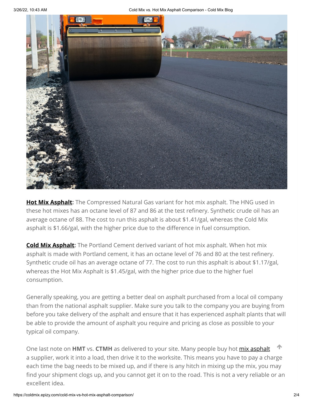 Ppt Cold Mix Vs Hot Mix Asphalt Comparison Cold Mix Blog