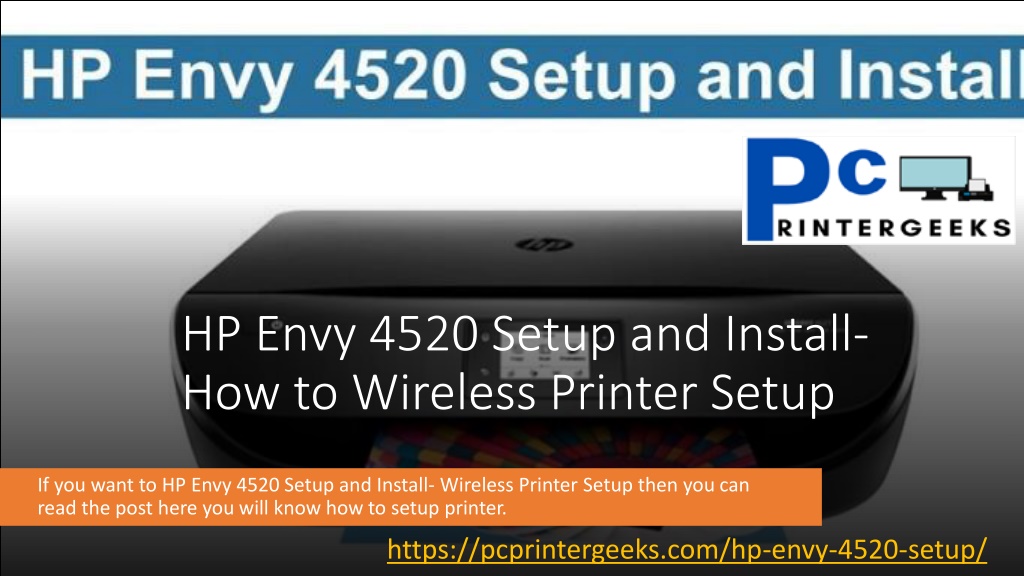 Ppt Hp Envy Setup And Install How To Wireless Printer Setup