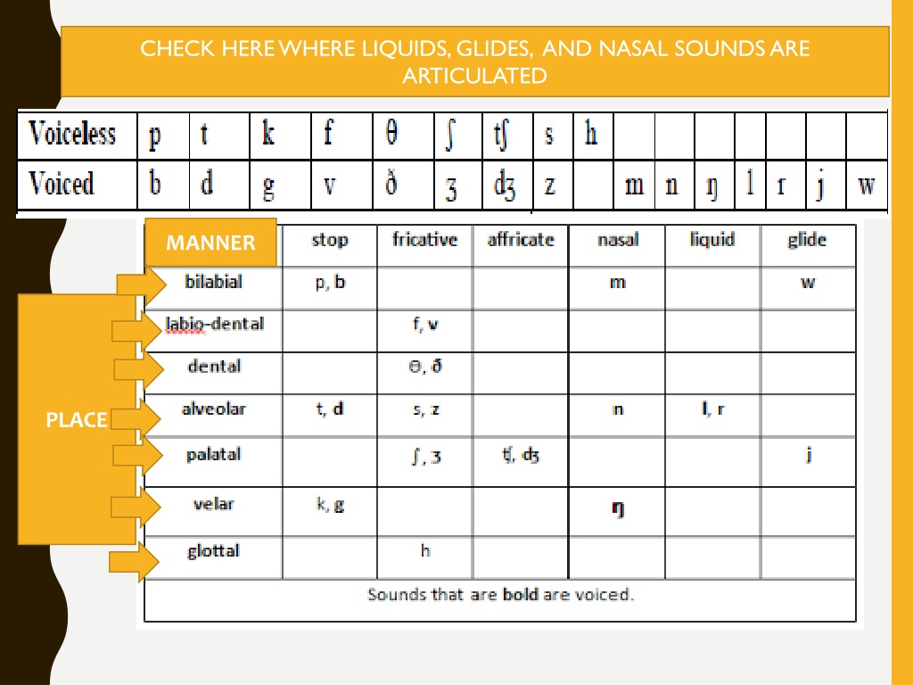 Ppt Nasal Lateral Post Alveolar Approximant Consonants Powerpoint