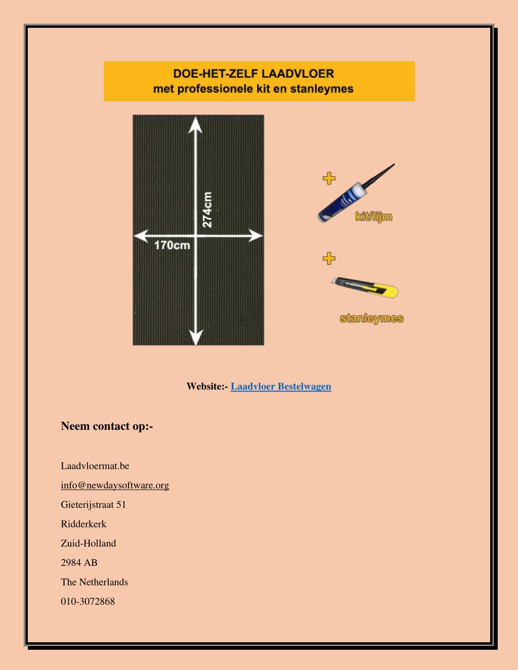 PPT Laadvloer Bestelwagen Laadvloermat Be PowerPoint Presentation