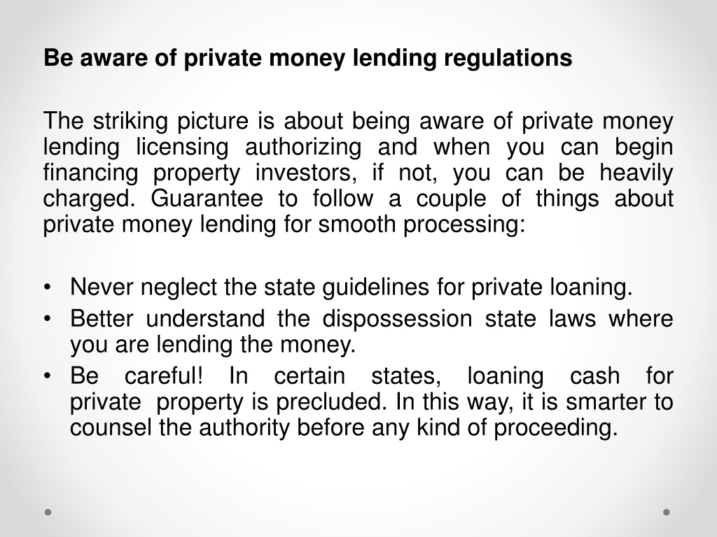 PPT Homan Ardalan Jump Onto The Bandwagon Of Private Money Lending