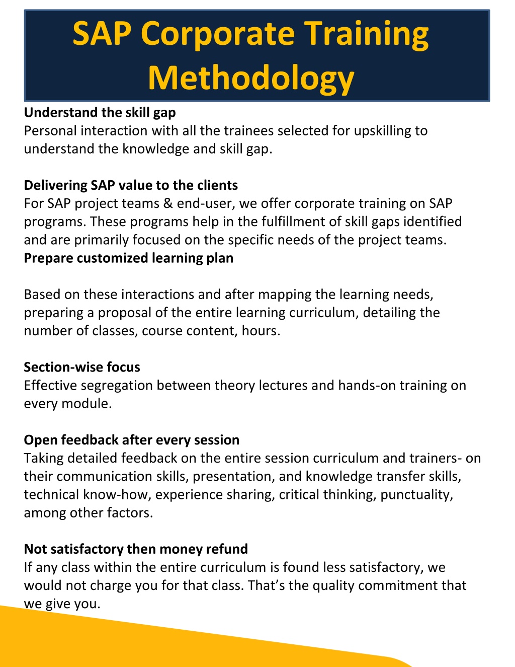 PPT SAP Corporate Training SAP Training Material PDF PowerPoint