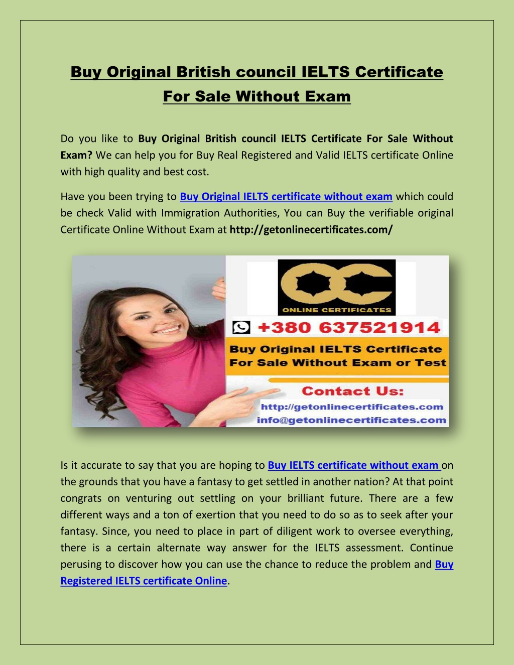 Ppt Buy Original British Council Ielts Certificate For Sale Without