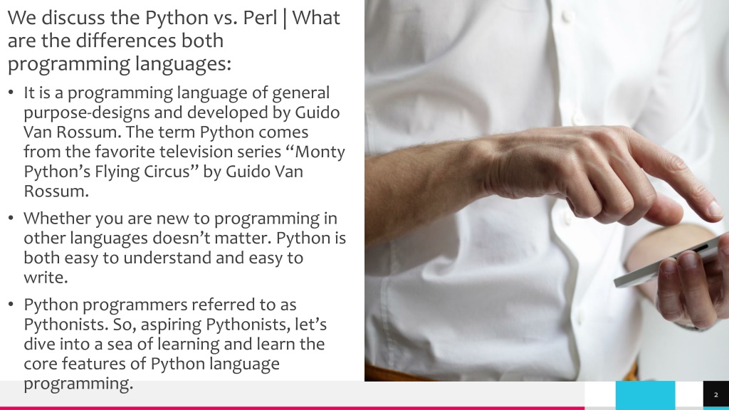 Ppt Python Vs Perl What Are The Differences Powerpoint