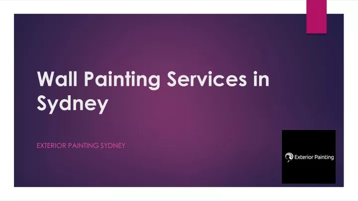 wall painting services in sydney n.