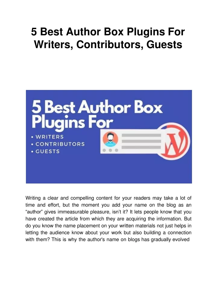 5 best author box plugins for writers contributors guests n.