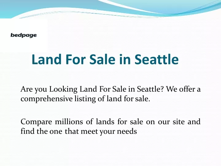 land for sale in seattle n.