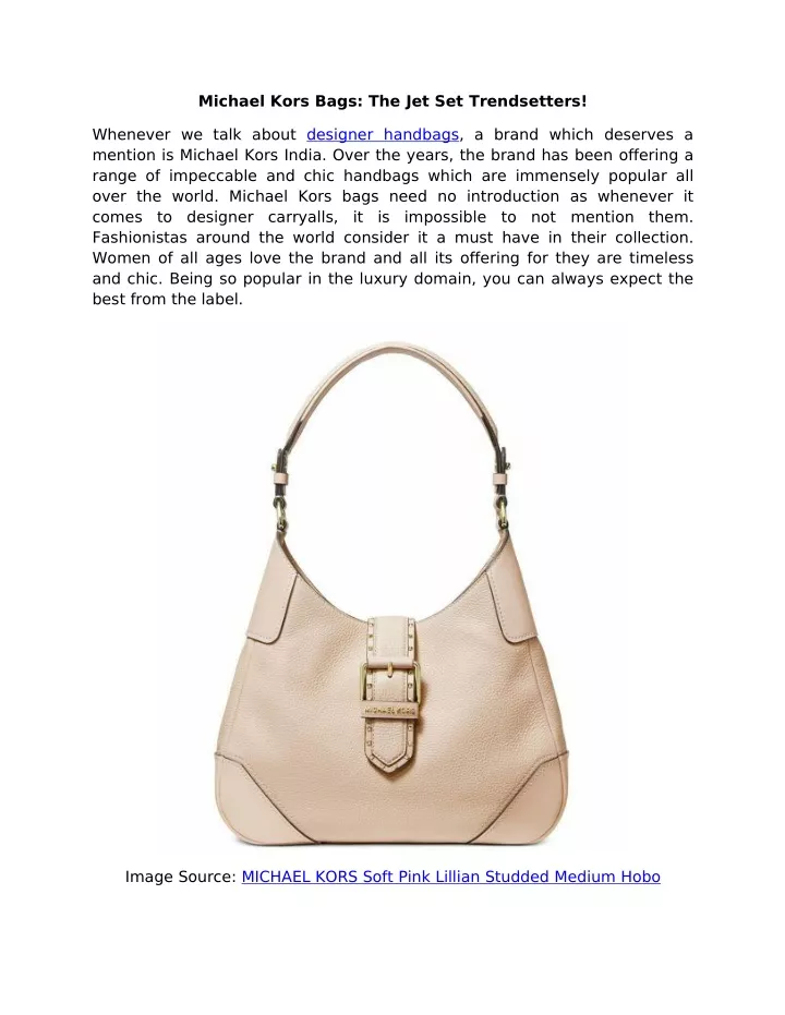 michael kors bags the jet set trendsetters n.