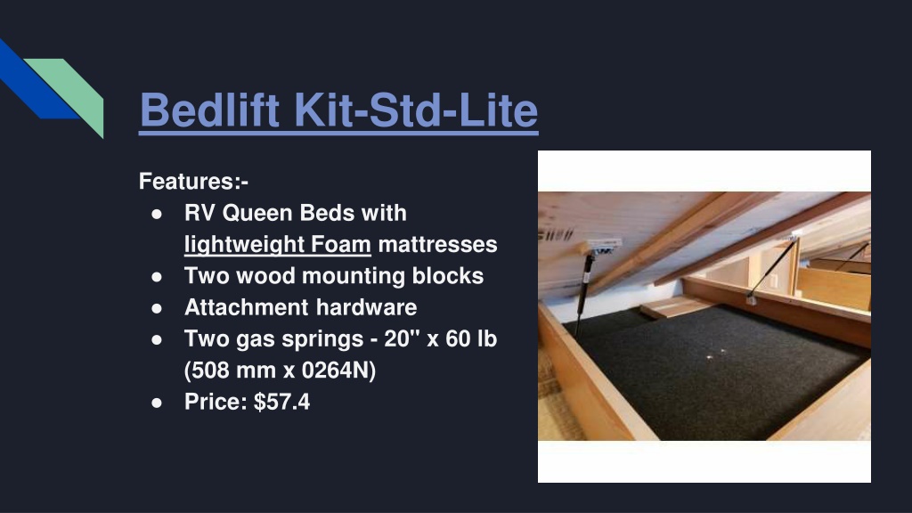 Bedlift XSMALL STD - (Compartments 19" x 23", Standard