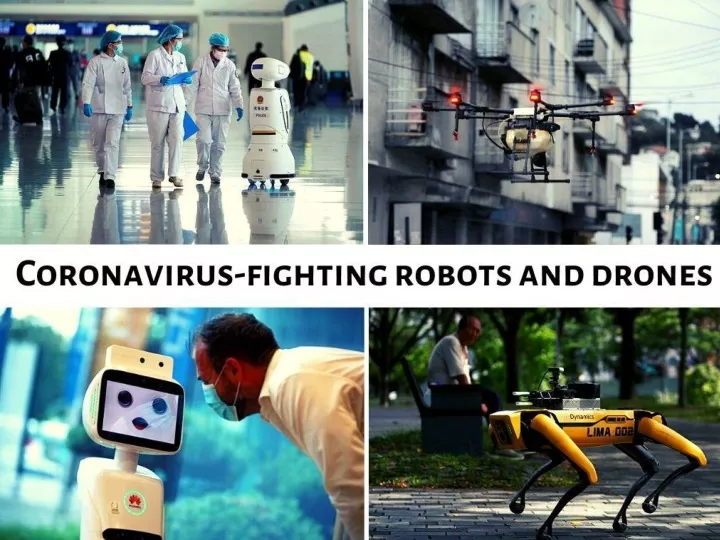 coronavirus fighting robots and drones n.