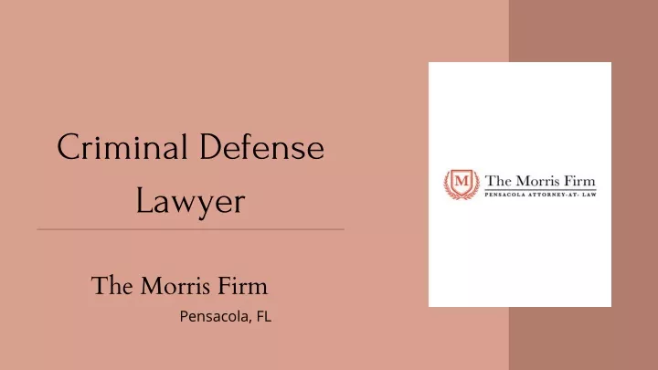 criminal defense lawyer n.