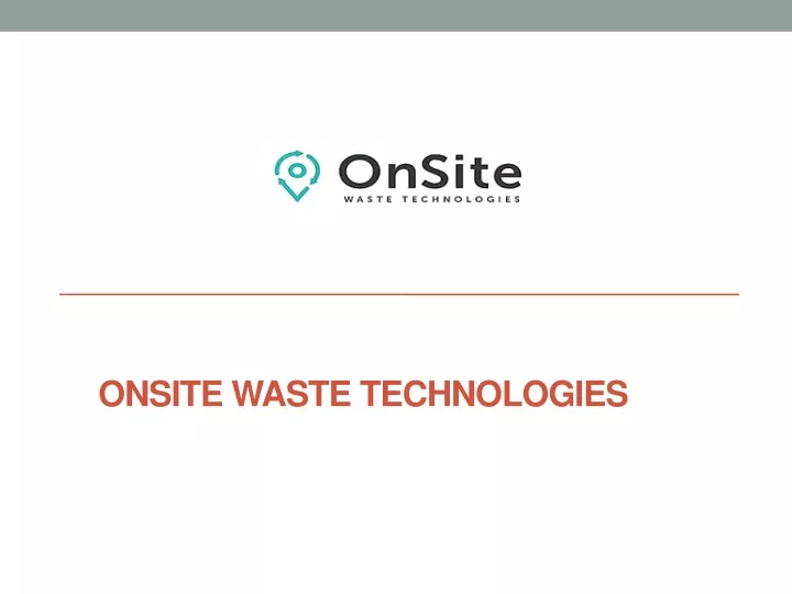 onsite waste technologies n.
