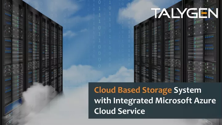 cloud based storage presentation