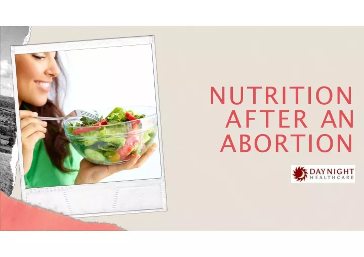 nutrition after an abortion n.