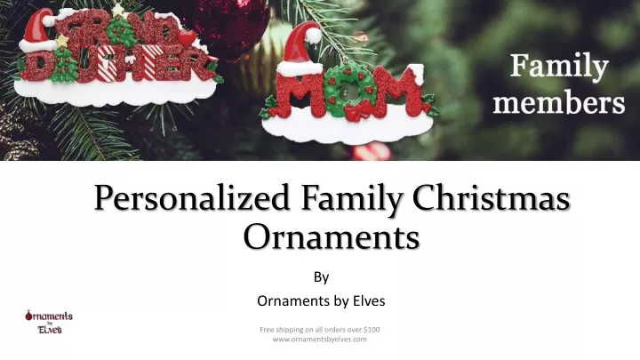 personalized family christmas ornaments n.