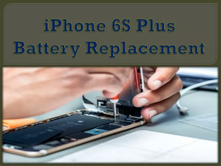 iphone 6s plus battery replacement n.