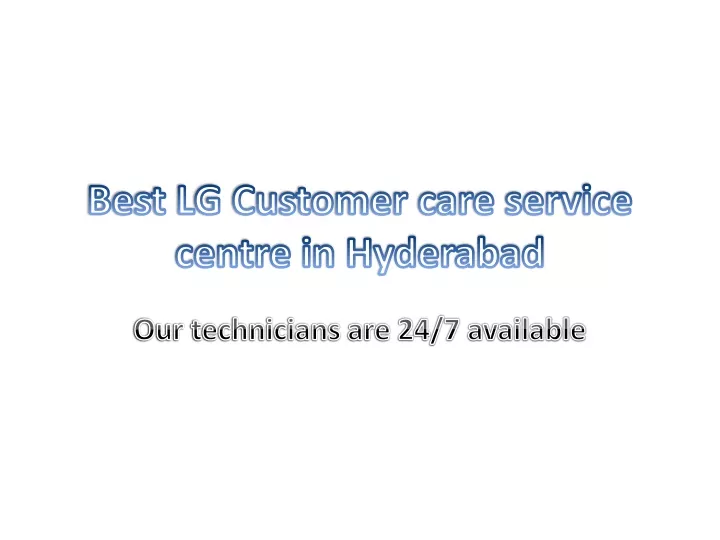 best lg customer care service centre in hyderabad n.