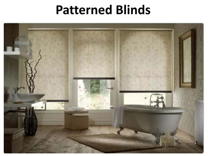 patterned blinds n.