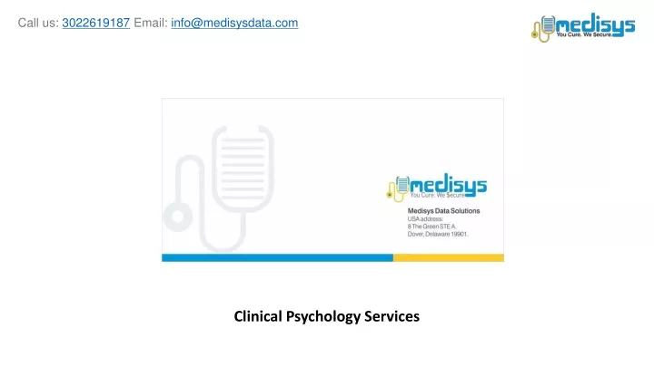 clinical psychology services n.