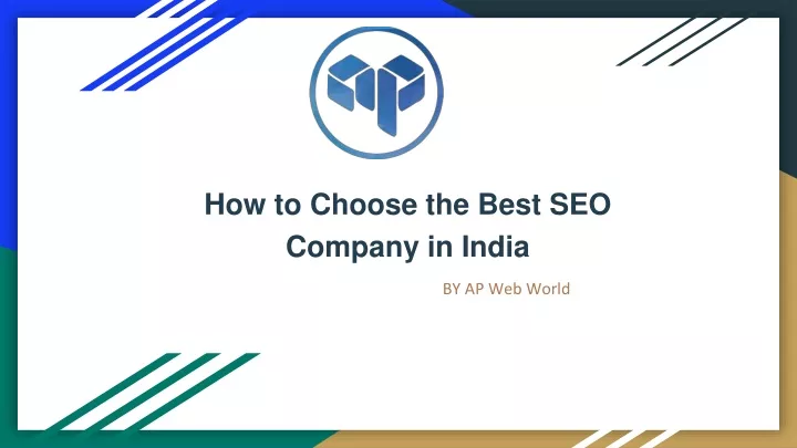 how to choose the best seo company in india n.